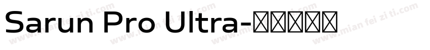 Sarun Pro Ultra字体转换